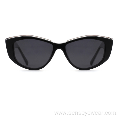 Fashion Women UV400 Bevel Acetate Polarized Sunglasses